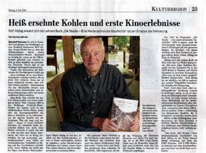 Rolf Alldag, Die Strasse -Presseartikel vom 05.07.2013